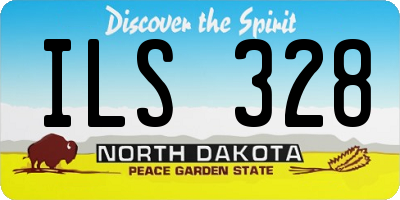 ND license plate ILS328