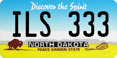 ND license plate ILS333
