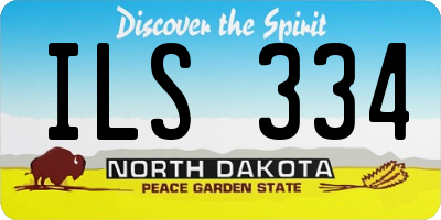 ND license plate ILS334