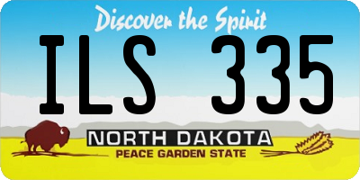 ND license plate ILS335