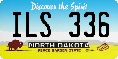 ND license plate ILS336