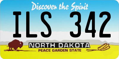 ND license plate ILS342