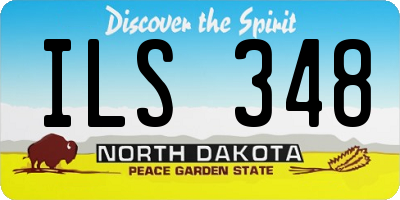 ND license plate ILS348