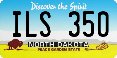 ND license plate ILS350