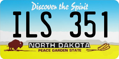 ND license plate ILS351