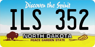 ND license plate ILS352