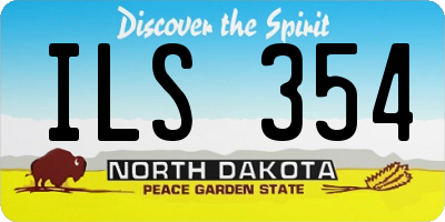 ND license plate ILS354