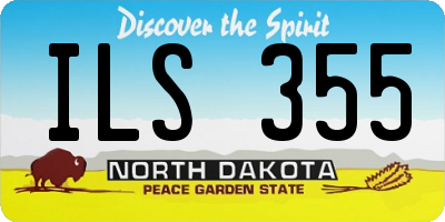 ND license plate ILS355
