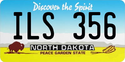 ND license plate ILS356