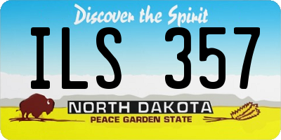 ND license plate ILS357
