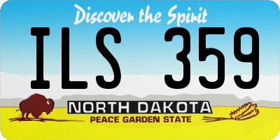 ND license plate ILS359