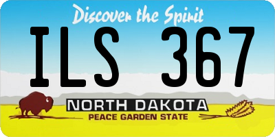 ND license plate ILS367