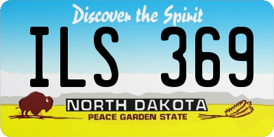 ND license plate ILS369