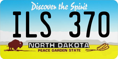 ND license plate ILS370