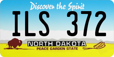 ND license plate ILS372