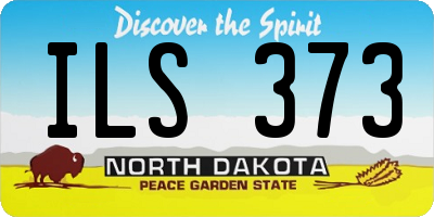 ND license plate ILS373