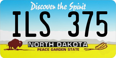 ND license plate ILS375