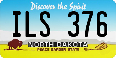 ND license plate ILS376