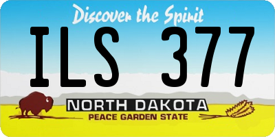 ND license plate ILS377