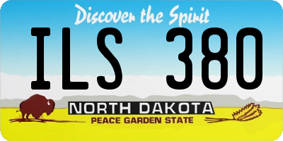 ND license plate ILS380