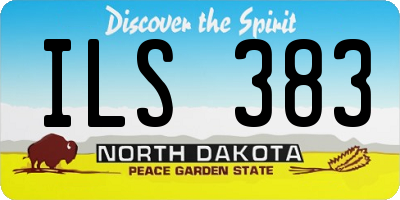 ND license plate ILS383