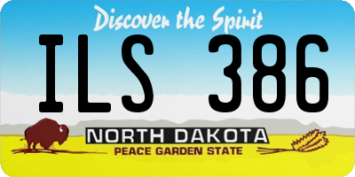 ND license plate ILS386