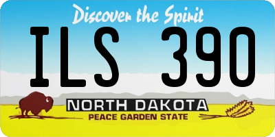 ND license plate ILS390