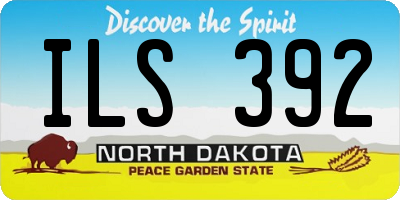 ND license plate ILS392