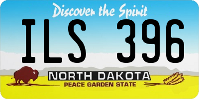 ND license plate ILS396