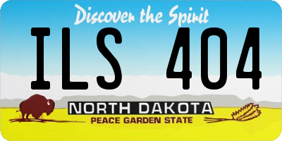 ND license plate ILS404