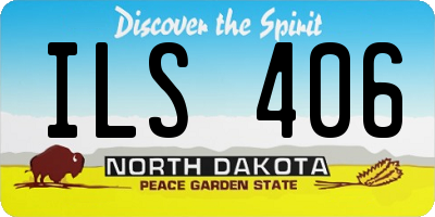 ND license plate ILS406