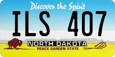 ND license plate ILS407