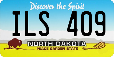 ND license plate ILS409