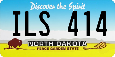 ND license plate ILS414