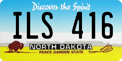 ND license plate ILS416