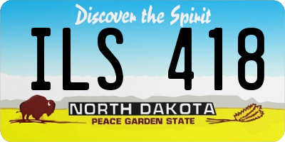 ND license plate ILS418