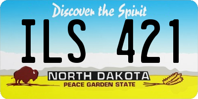 ND license plate ILS421