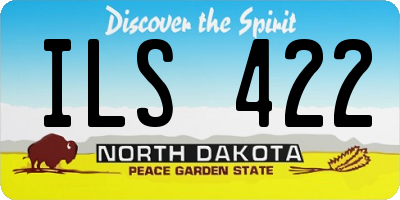 ND license plate ILS422