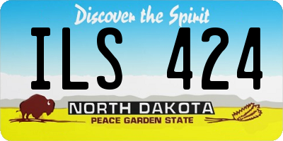 ND license plate ILS424