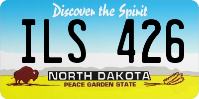 ND license plate ILS426