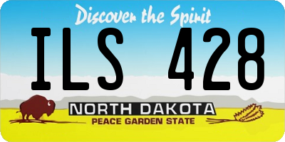ND license plate ILS428