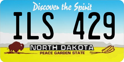 ND license plate ILS429