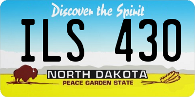 ND license plate ILS430