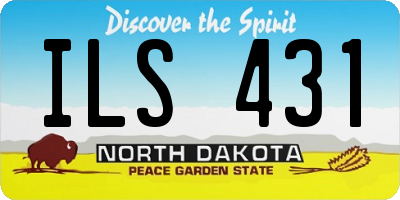 ND license plate ILS431