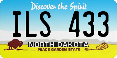 ND license plate ILS433