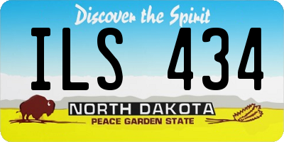 ND license plate ILS434