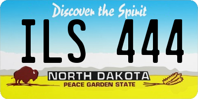 ND license plate ILS444