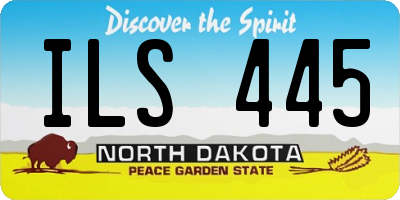 ND license plate ILS445
