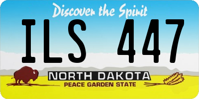 ND license plate ILS447