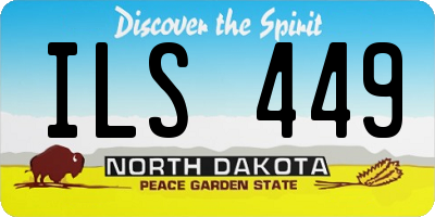 ND license plate ILS449